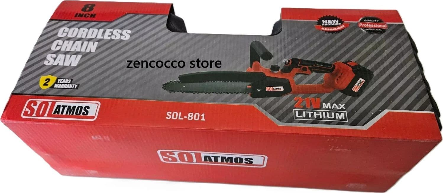 Mini Motosega 8 Pollici 2 Batterie 48V 720M/min oliatore automatico manipola laterale caricatore accessori valigia - 9