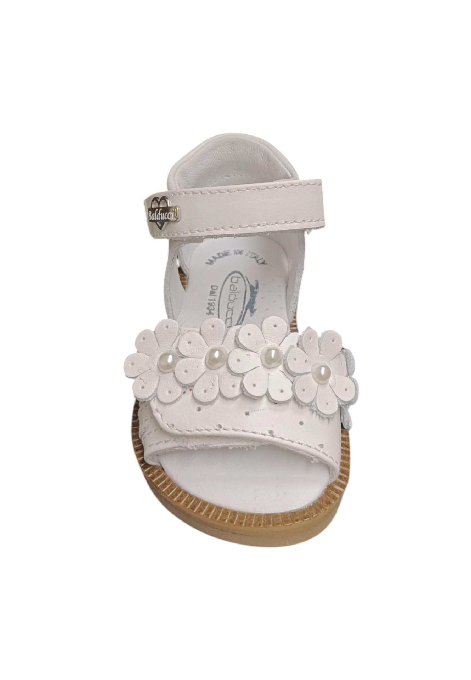Scarpe sandalo tallonato Bambine balducci CITA  bianco velcro in Ballerine Scarpetteria Gica - Trani, commercioVirtuoso.it