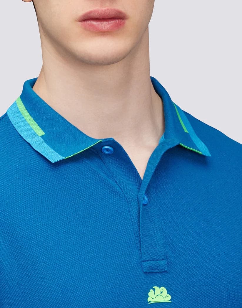 Sundek polo uomo in piquet combinato in Polo Broadway Red - Barletta, commercioVirtuoso.it