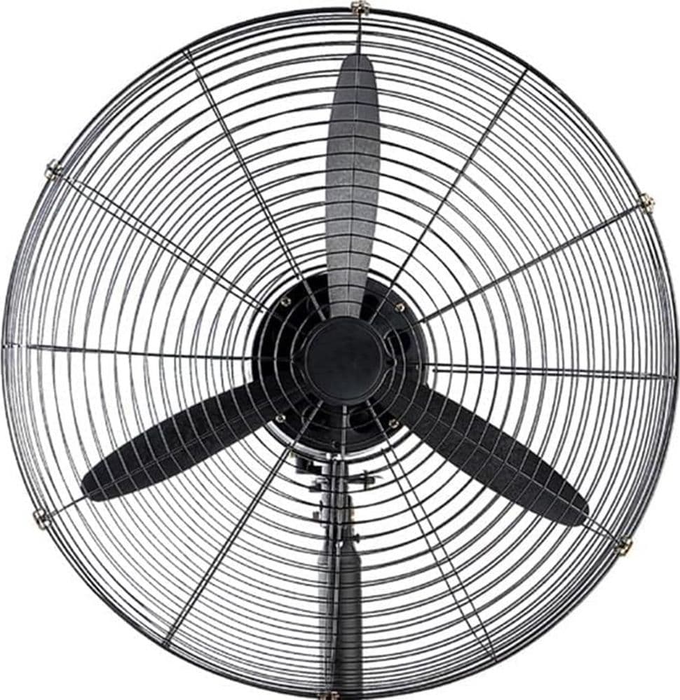 VENTILATORE DA PARETE INDUSTRIALE ⌀76CM 200 WATT CON 3 PALE MONTAGGIO A MURO 6158054 - 5