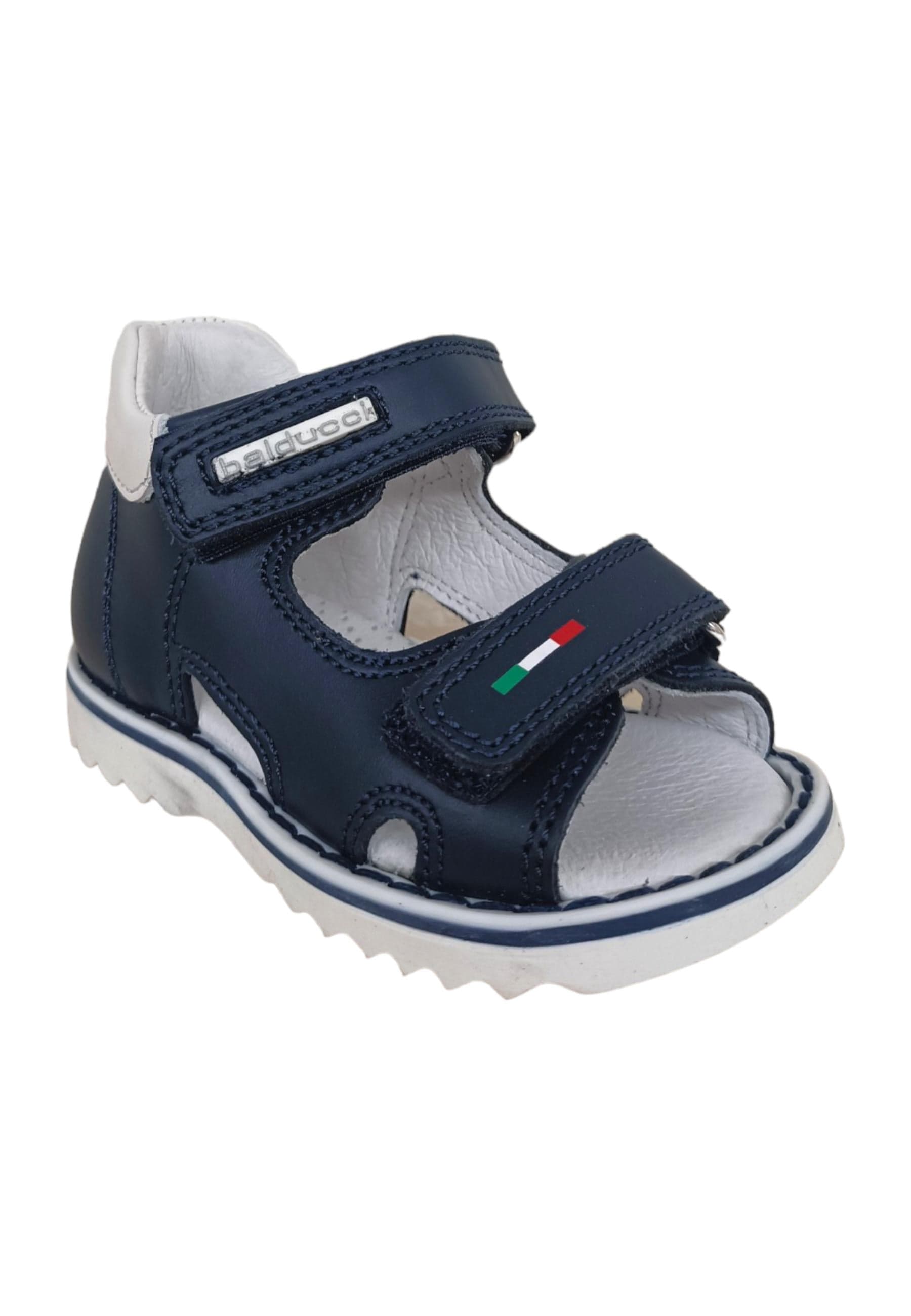 Scarpe sandalo tallonato Bambini balducci CITA  blue-bianco velcro in Ballerine Scarpetteria Gica - Trani, commercioVirtuoso.it