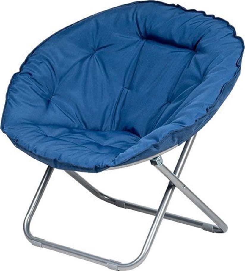 POLTRONA SEDIA RELAX MORBIDA IMBOTTITA MOON PIEGHEVOLE ARREDO DA GIARDINO 80X70X80CM - 6