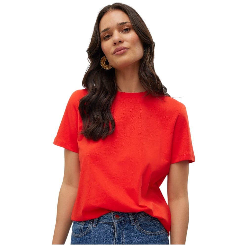 Vero Moda t-shirt rossa Paulina 10316991 in T-shirt Prodotti di Classe - Nocera Superiore, commercioVirtuoso.it