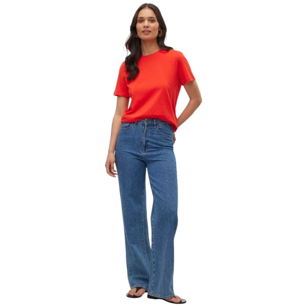 Vero Moda t-shirt rossa Paulina 10316991 in T-shirt Prodotti di Classe - Nocera Superiore, commercioVirtuoso.it