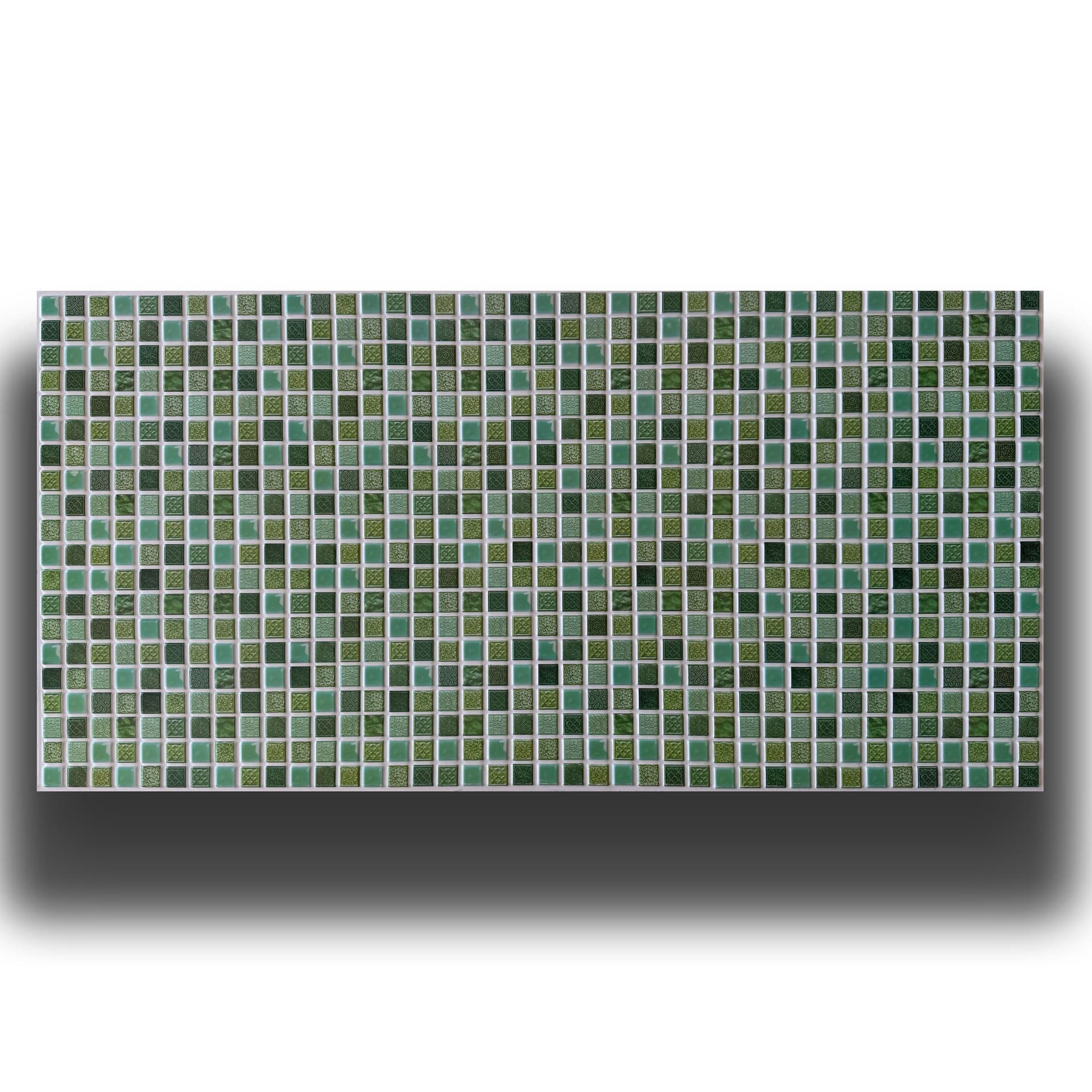 Pannelli 3D Rivestimento a parete in PVC effetto MONOCOTTURA MOSAICO 96x48cm Realistici, isolanti, idrorepellenti. - 5