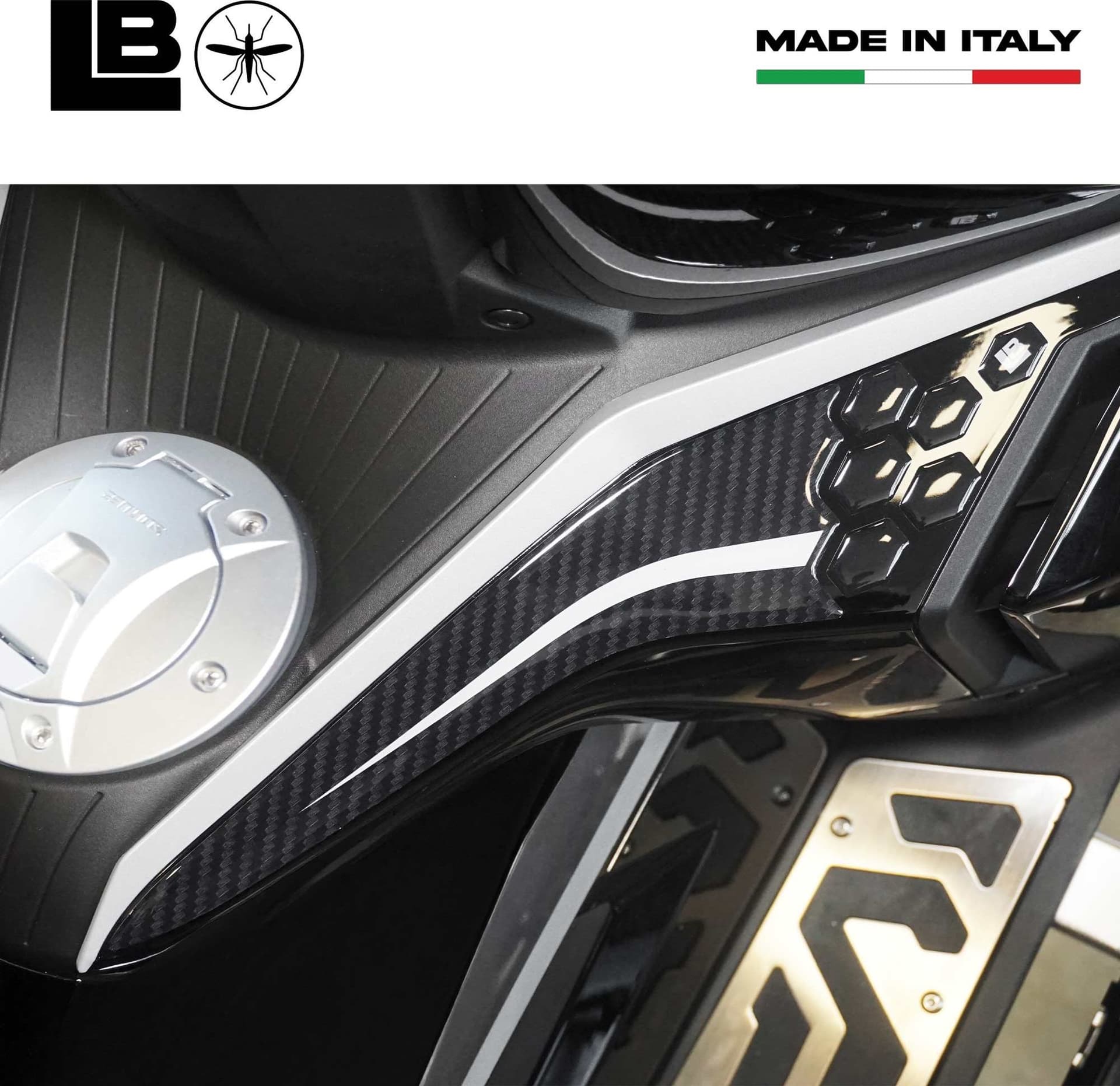 Adesivi Protezioni Laterali Pedana Scooter compatibile con Zontes 368G 2025-2026 - 3
