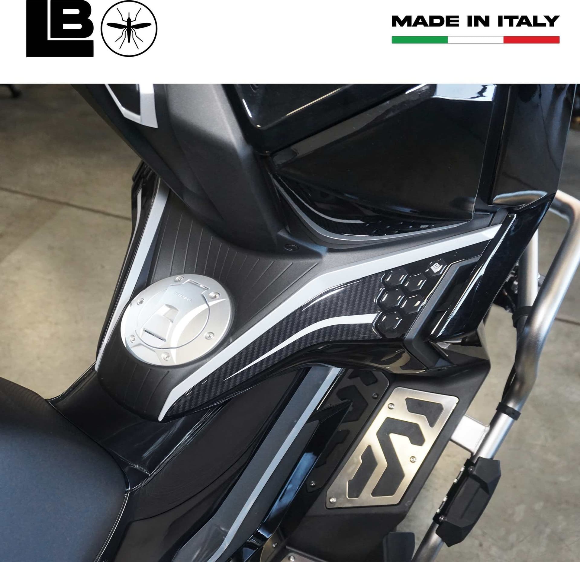 Adesivi Protezioni Laterali Pedana Scooter compatibile con Zontes 368G 2025-2026 - 4