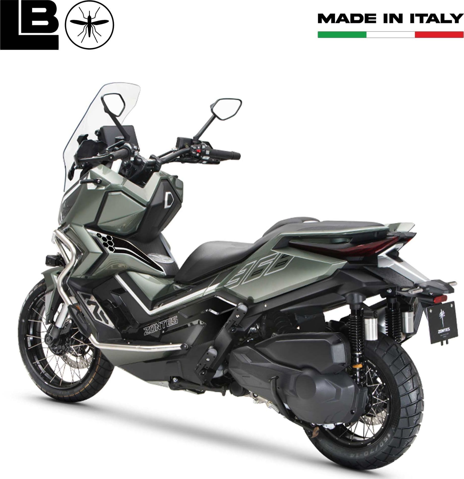 Adesivi Protezioni Laterali Pedana Scooter compatibile con Zontes 368G 2025-2026 - 5