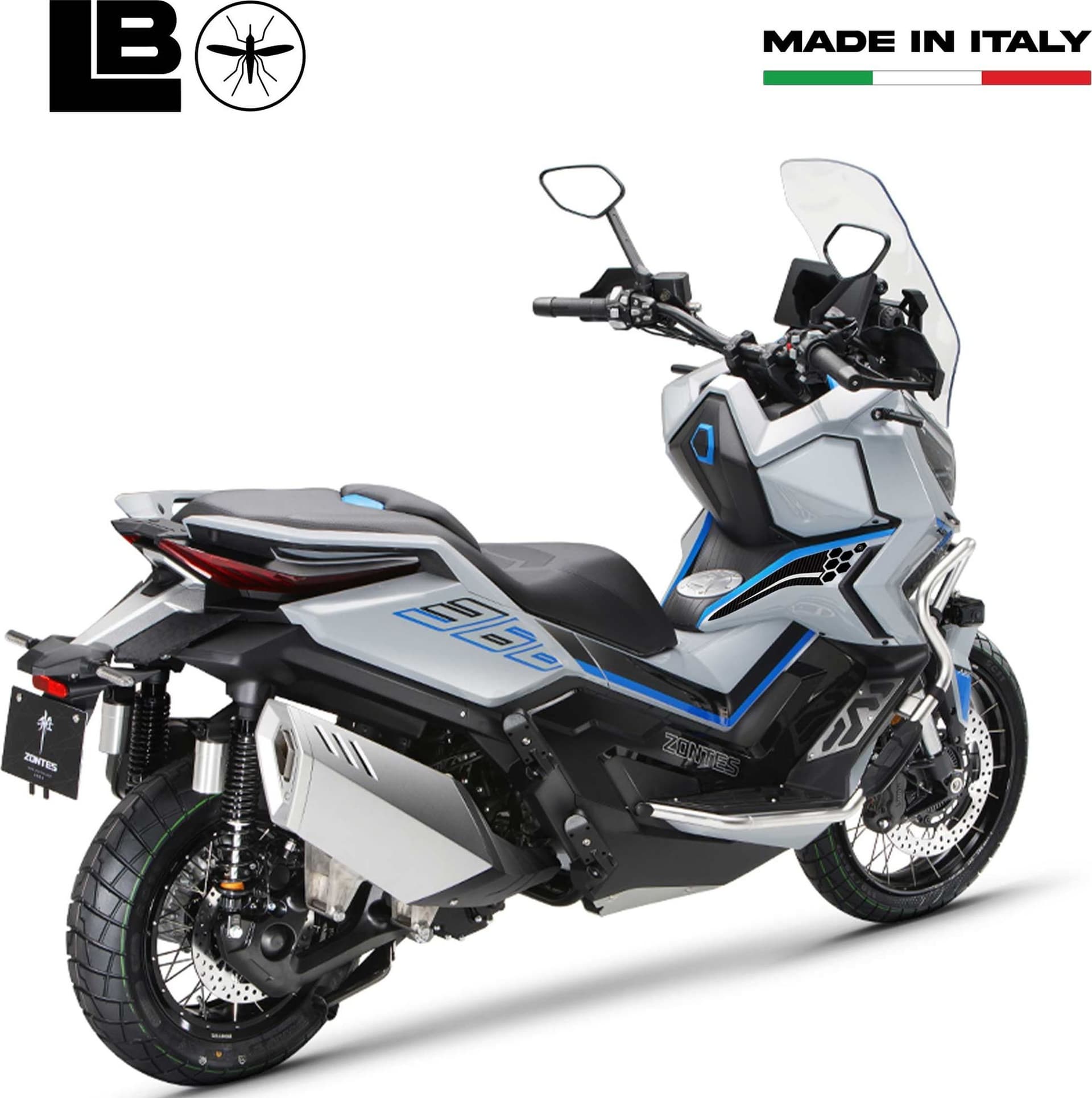 Adesivi Protezioni Laterali Pedana Scooter compatibile con Zontes 368G 2025-2026 - 6