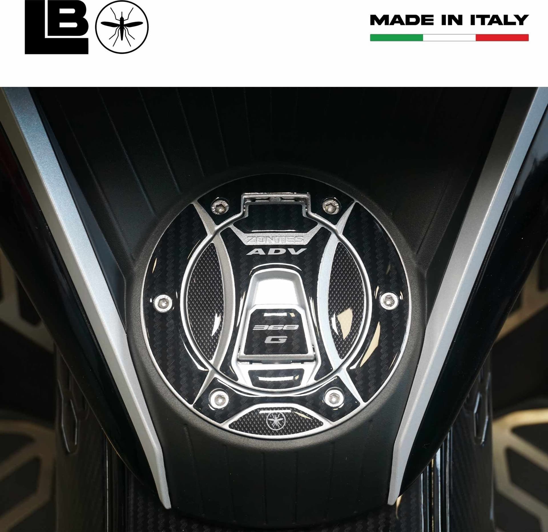 Adesivo Protezione Tappo Serbatoio Scooter compatibile con Zontes 368G 2025-2026 - 5