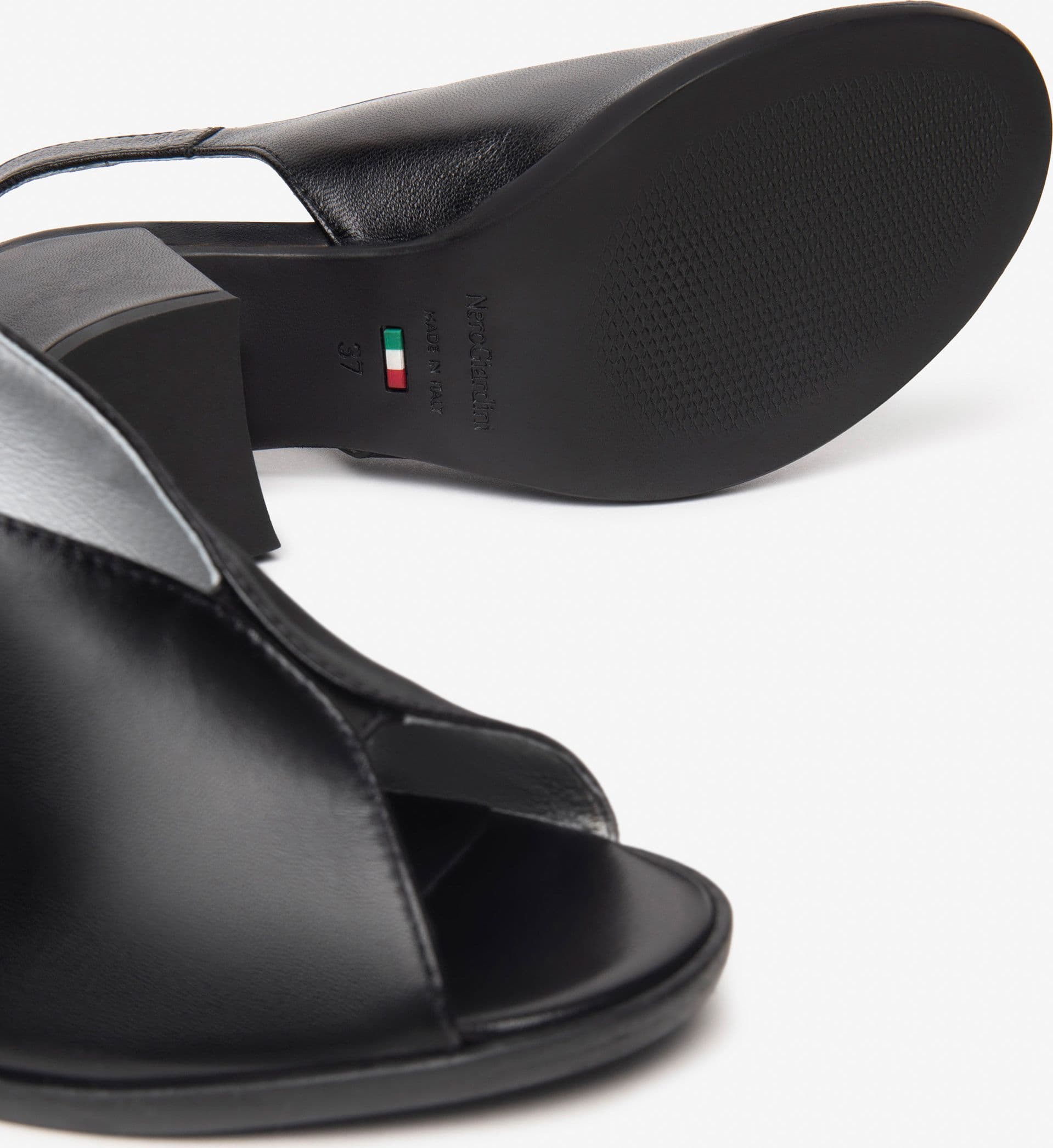 Nero Giardini sandali donna in pelle nero E513450D100 - 5