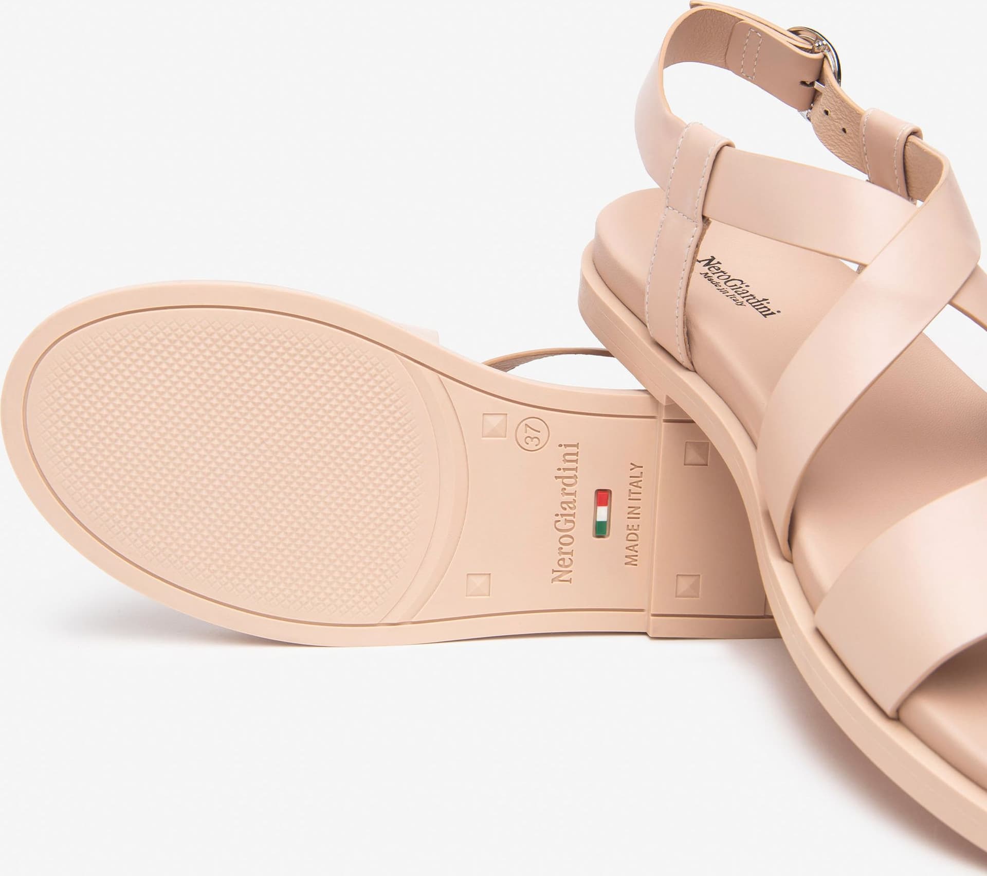 Nero Giardini sandali donna in pelle cipria E513490D614 - 5