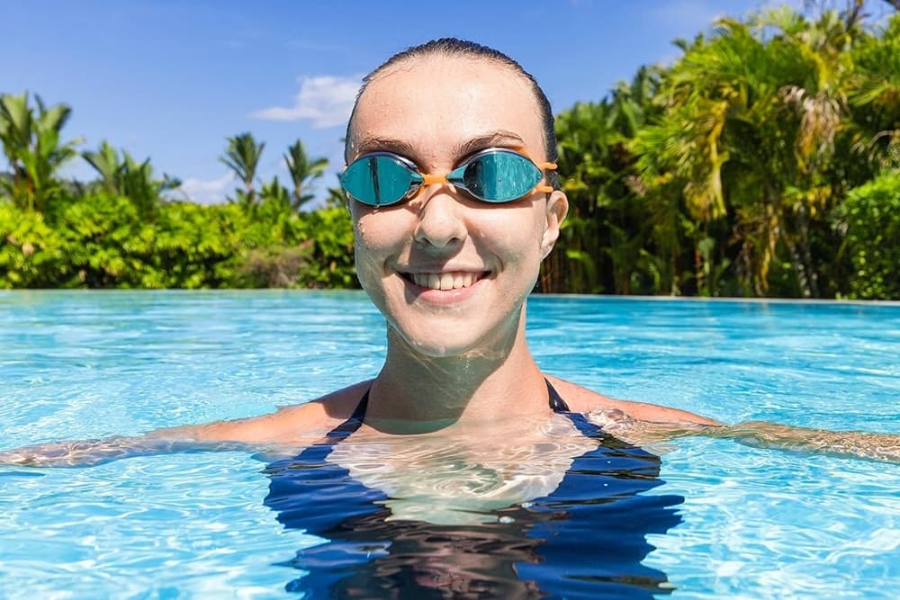 OCCHIALINI DA NUOTO PISCINA A SPECCHIO PROTEZIONE UV OCEAN SWELL 14+ ANNI 3 COLORI 21066 - 21