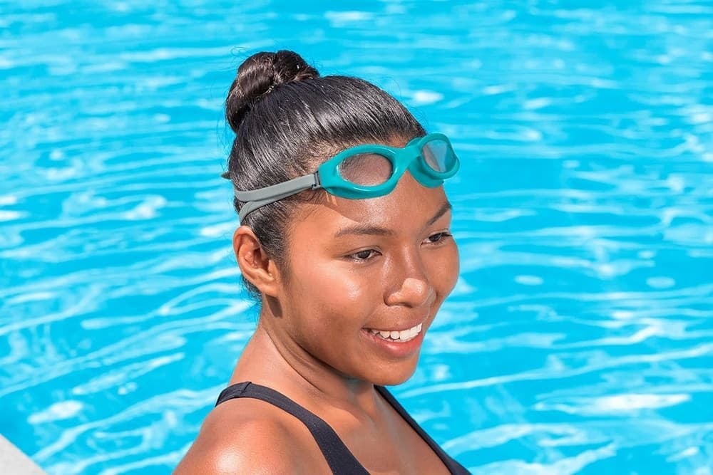 KIT 3 PAIA DI OCCHIALINI PISCINA DA NUOTO IX-1400 COLORATI PER ADULTI 14+ ANNI 21095 - 21