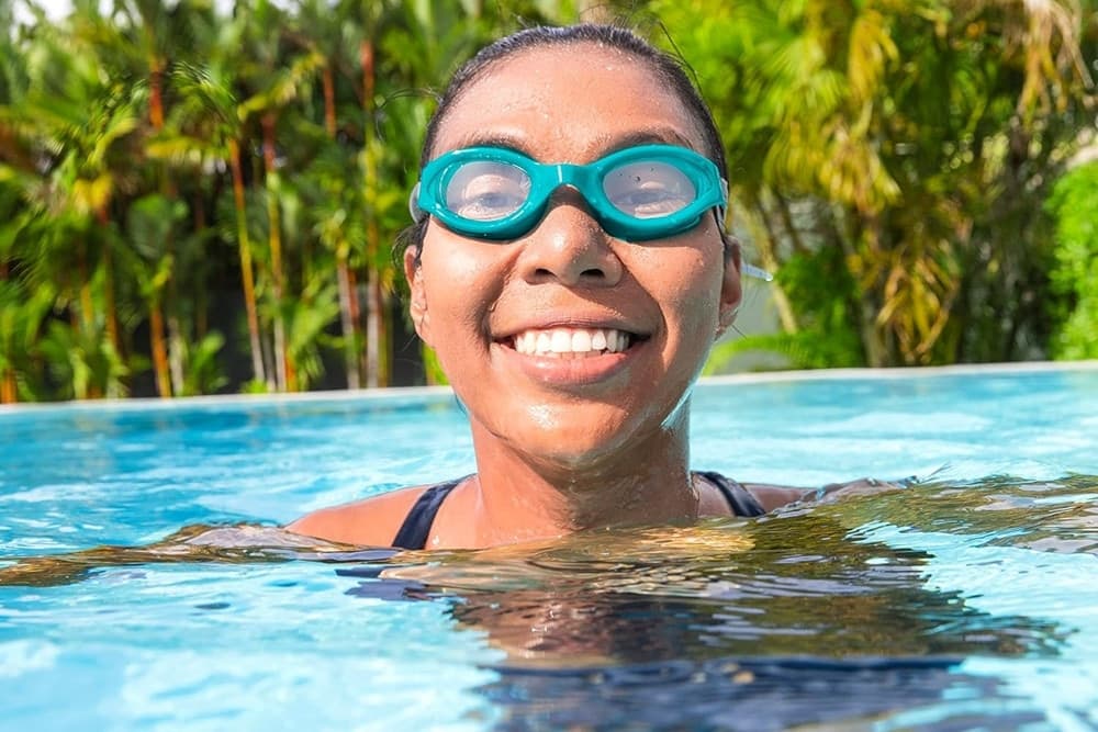 KIT 3 PAIA DI OCCHIALINI PISCINA DA NUOTO IX-1400 COLORATI PER ADULTI 14+ ANNI 21095 - 22