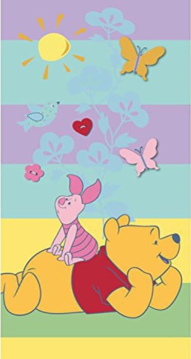 CALEFFI WINNIE THE POOH TELO MARE ASCIUGAMANO SPUGNA COTONE 75x150 - 2