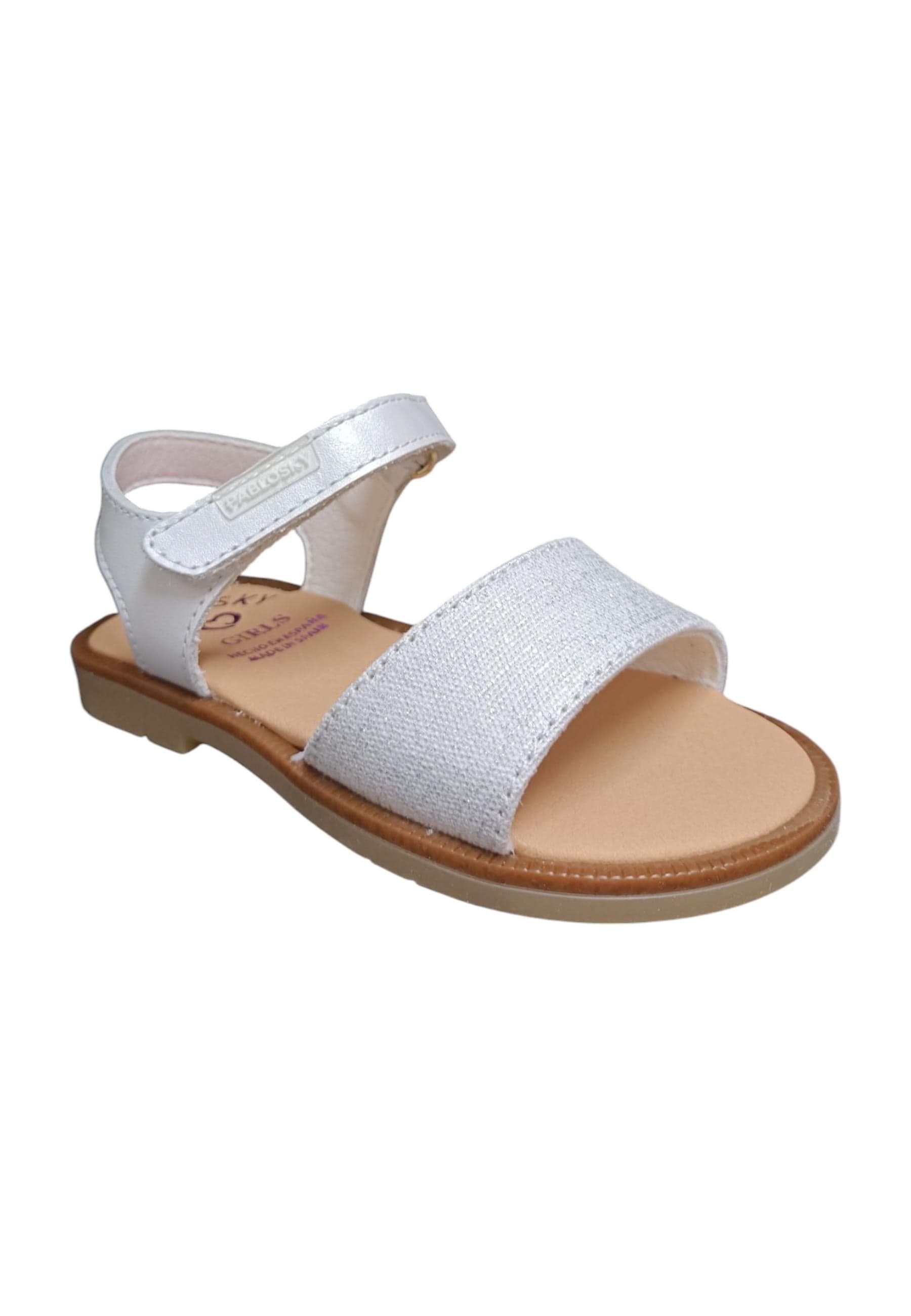 Sandalo bambina Pablosky Napa bianco pelle velcro comfort anatomico in Ballerine Scarpetteria Gica - Trani, commercioVirtuoso.it