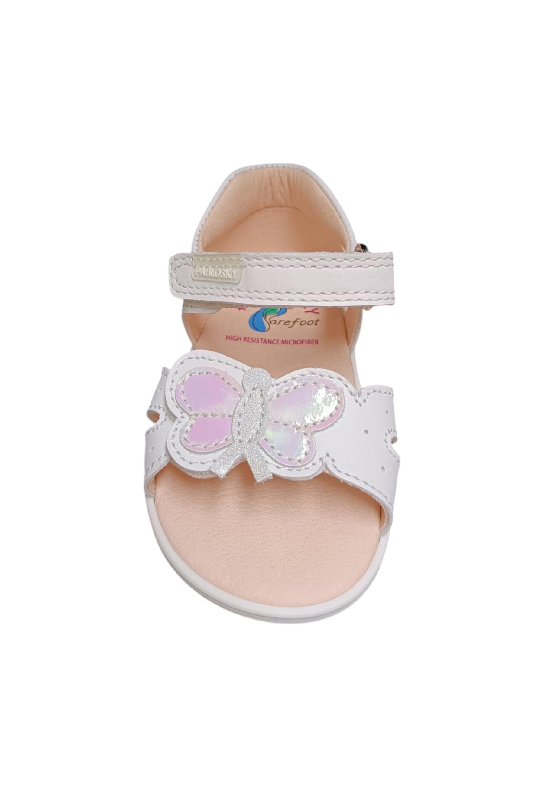 Scarpe sandalo tallonato bambina pablosky olimpo bianco velcro in Ballerine Scarpetteria Gica - Trani, commercioVirtuoso.it