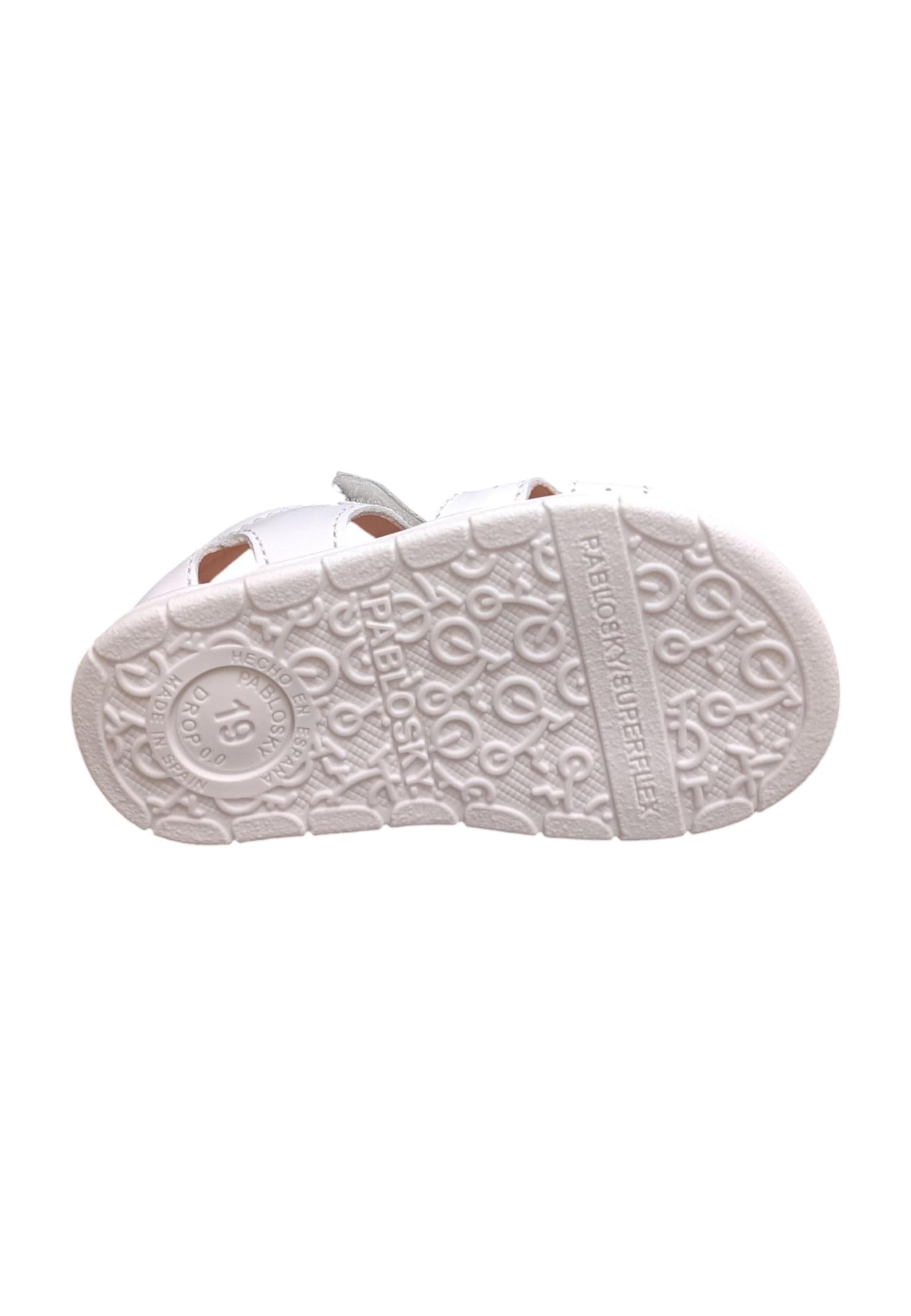 Scarpe sandalo tallonato bambina pablosky olimpo bianco velcro in Ballerine Scarpetteria Gica - Trani, commercioVirtuoso.it