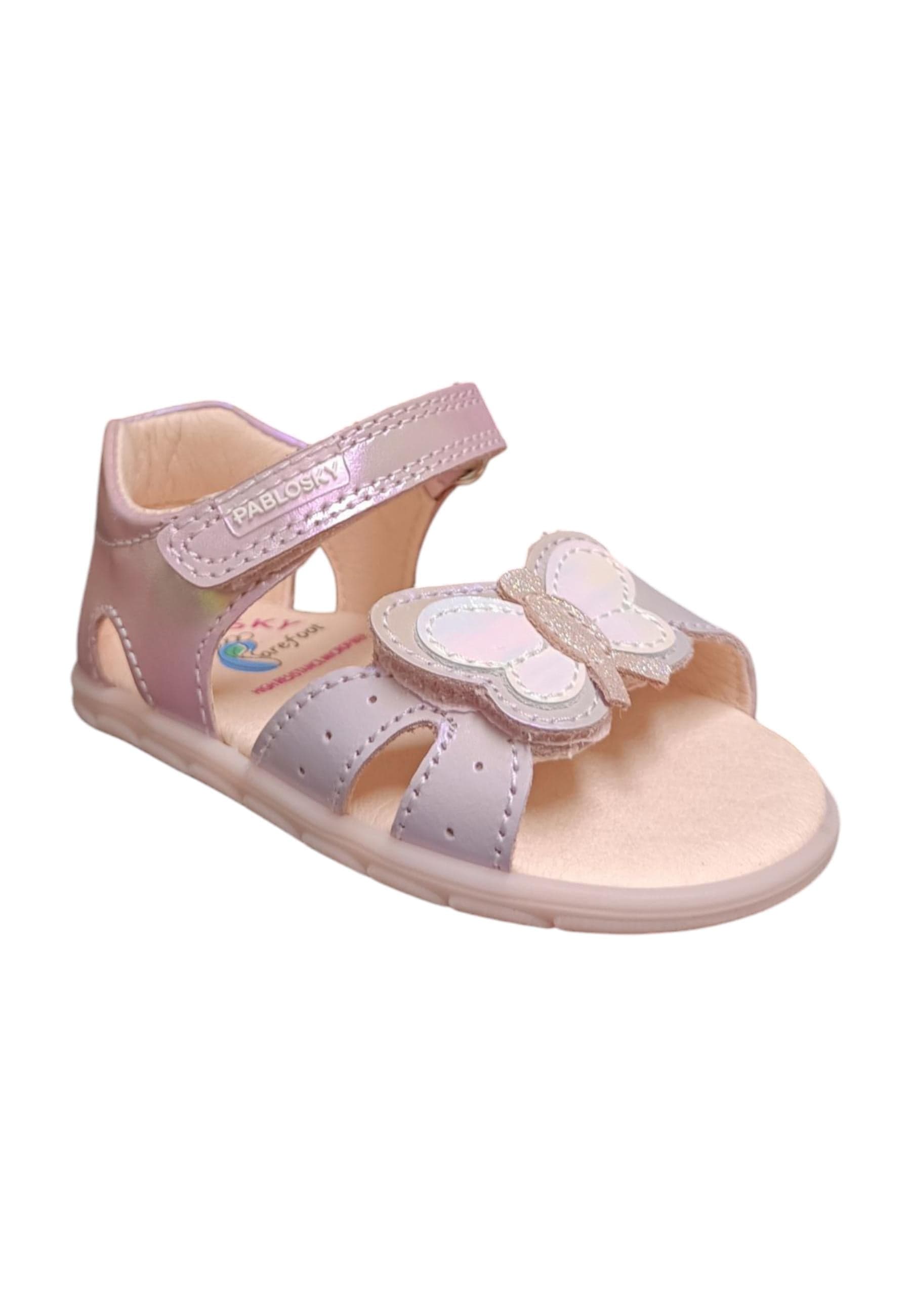 Scarpe sandalo tallonato bambina pablosky durham cipria velcro in Ballerine Scarpetteria Gica - Trani, commercioVirtuoso.it