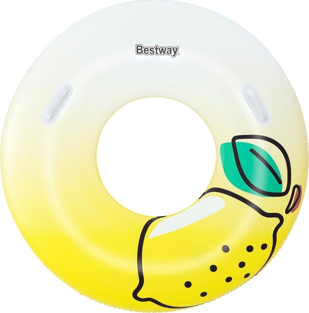 SALVAGENTE GONFIABILE GALLEGGIANTE GRAFICA LIMONE FRESH SQUEEZE LEMON CON MANIGLIE 36448 - 11
