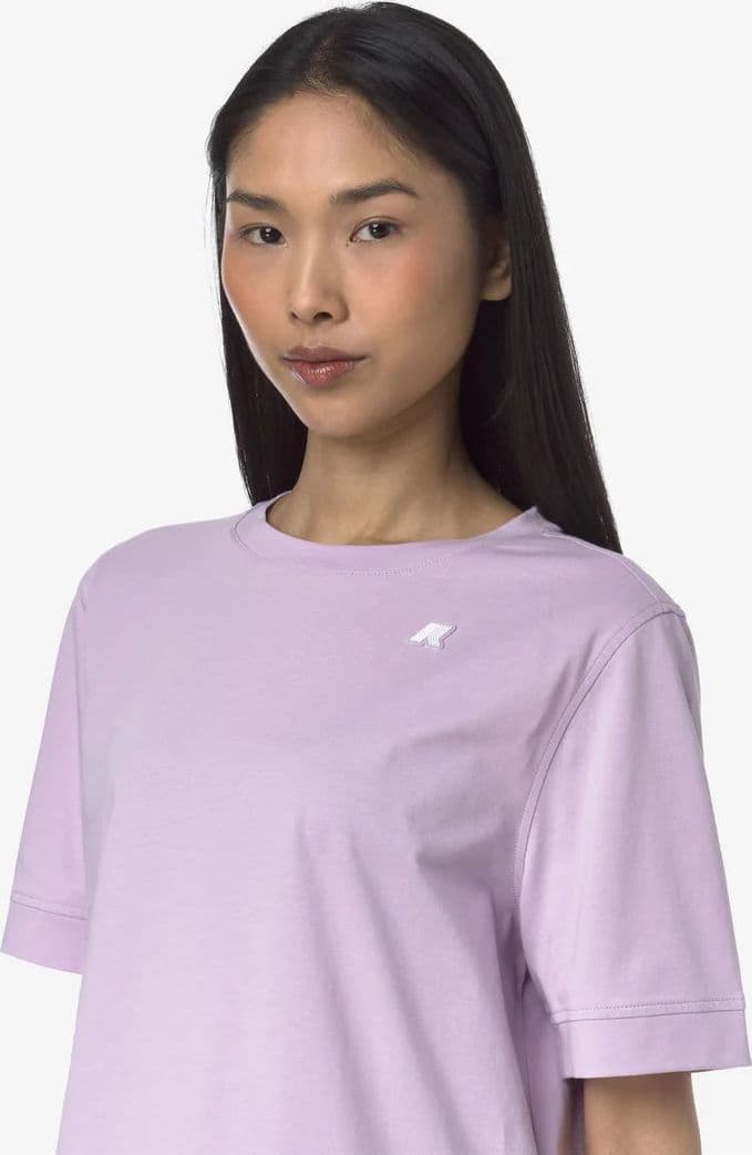 K-WAY T-Shirt donna in Cotone Donna A Taglio Boxy violet per Uso Quotidiano in T-shirt Broadway Red - Barletta, commercioVirtuoso.it