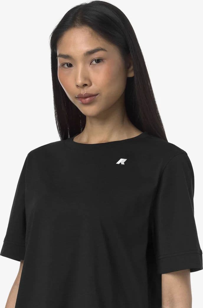 K-WAY T-Shirt donna in Cotone Donna A Taglio Boxy black per Uso Quotidiano in T-shirt Broadway Red - Barletta, commercioVirtuoso.it