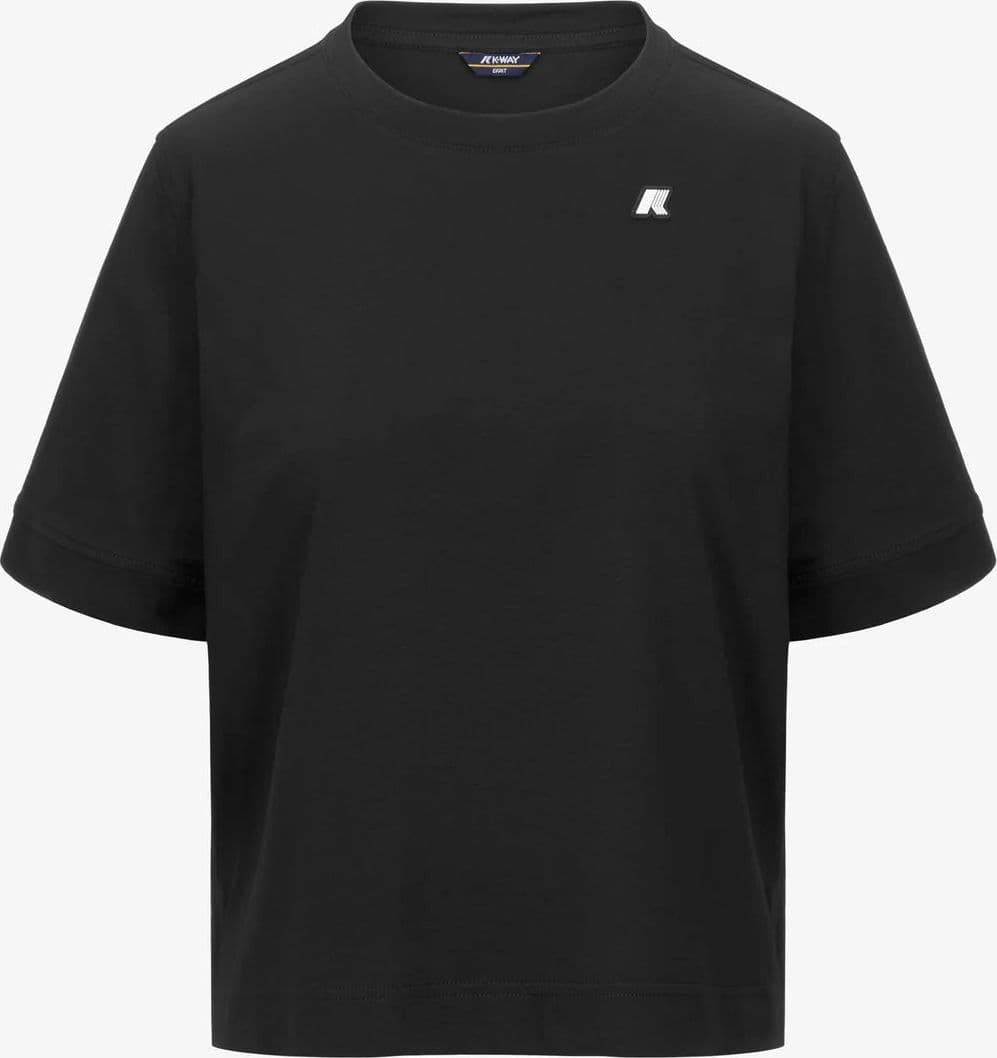 K-WAY T-Shirt donna in Cotone Donna A Taglio Boxy black per Uso Quotidiano in T-shirt Broadway Red - Barletta, commercioVirtuoso.it