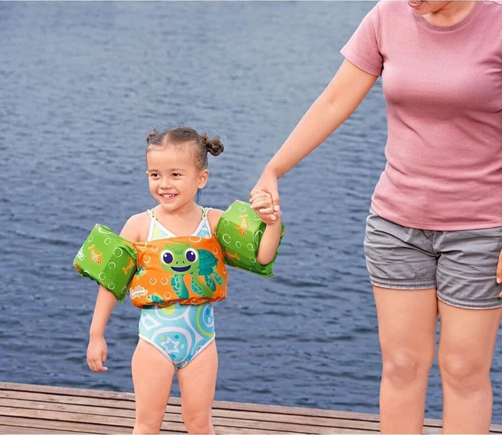 GILET SALVAGENTE PER BAMBINI TARTARUGA MARINA GIUBBOTTO GALLEGGIANTE CON BRACCIOLI 90145 - 13