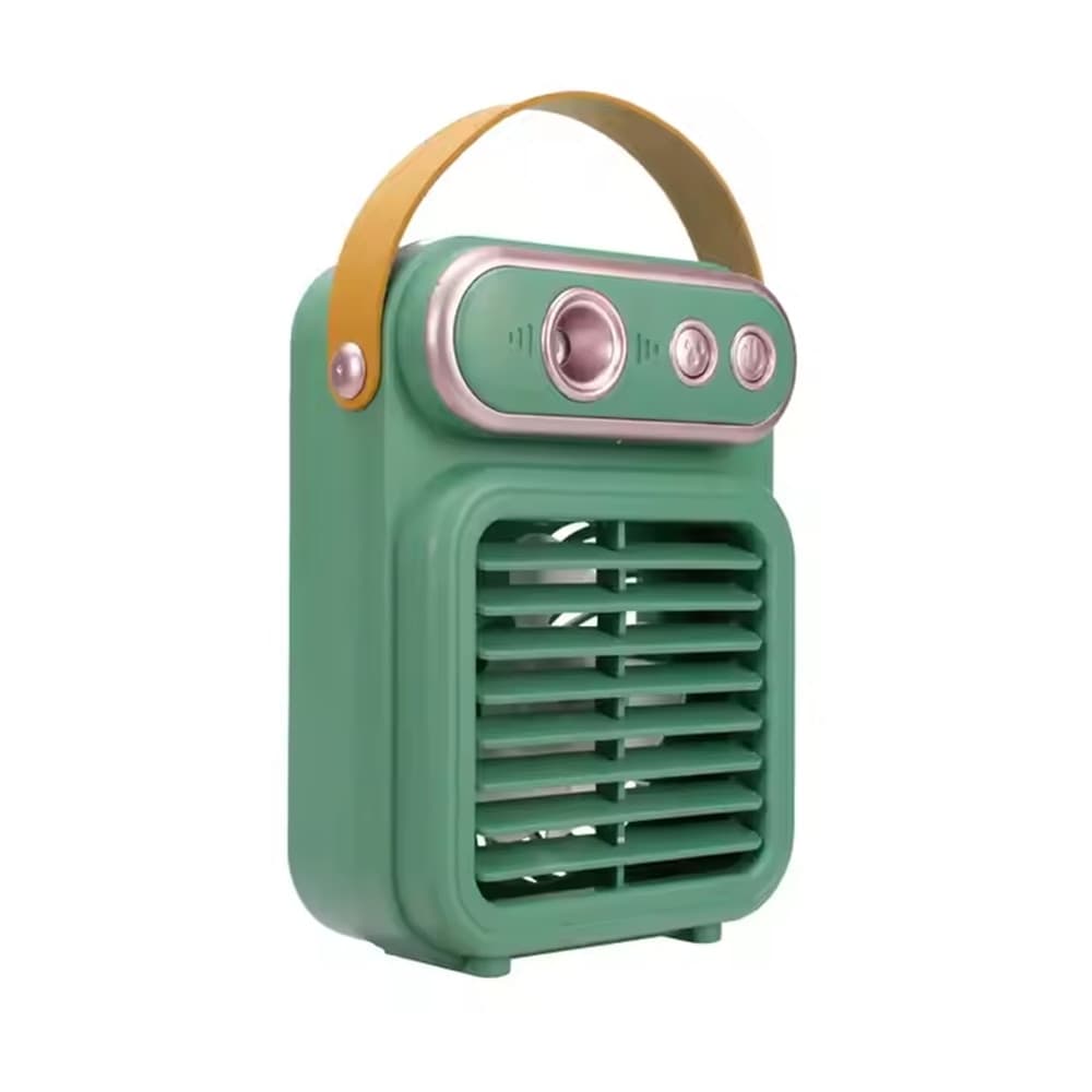 MINI VENTILATORE A SPRUZZO VINTAGE RETRO DA TAVOLO ELETTRICO PORTATILE USB BATTERIA - 12