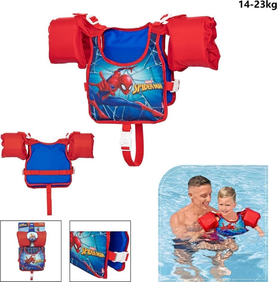GIUBBETTO GIUBBOTTO BRACCIOLI SPIDERMAN BAMBINI 3-6 ANNI GALLEGGIANTE SALVAGENTE 98795 - 14