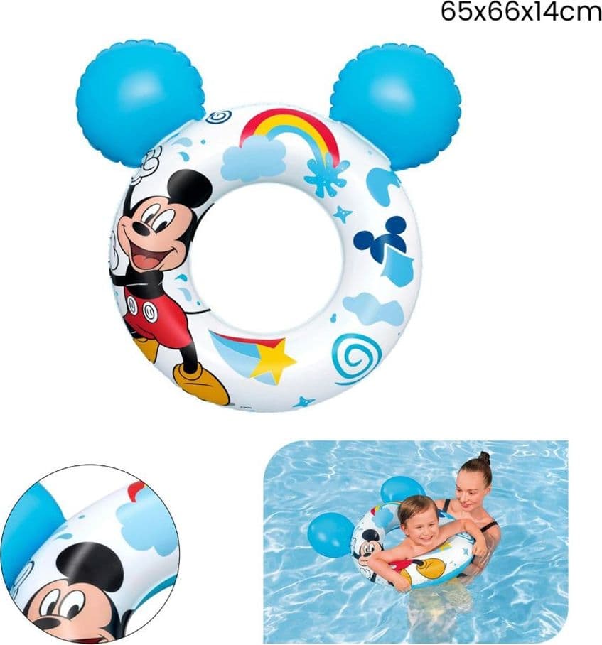 SALVAGENTE GONFIABILE SPLASH PAL MICKEY&FRIENDS 65 CM CON ORECCHIE TOPOLINO 9102K - 11