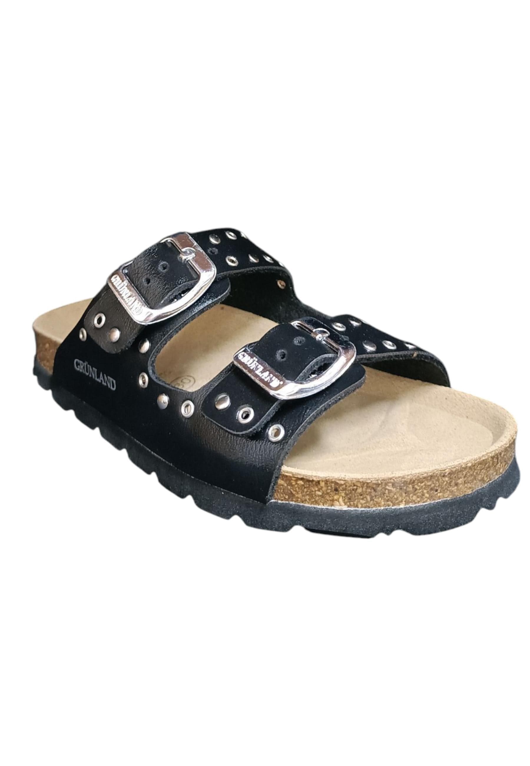 Scarpe ciabatta Bambini e ragazzi Grunland Junior 0739  NERO fibia in Ballerine Scarpetteria Gica - Trani, commercioVirtuoso.it