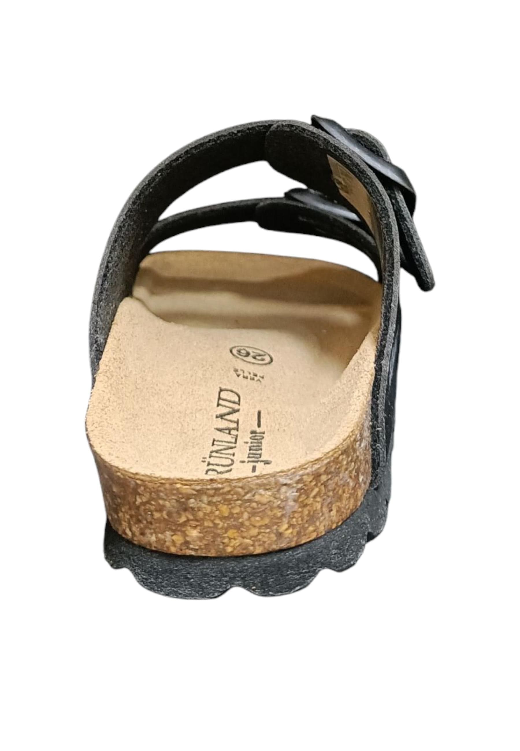 Scarpe ciabatta Bambini e ragazzi Grunland Junior 3090  NERO fibia in Ballerine Scarpetteria Gica - Trani, commercioVirtuoso.it