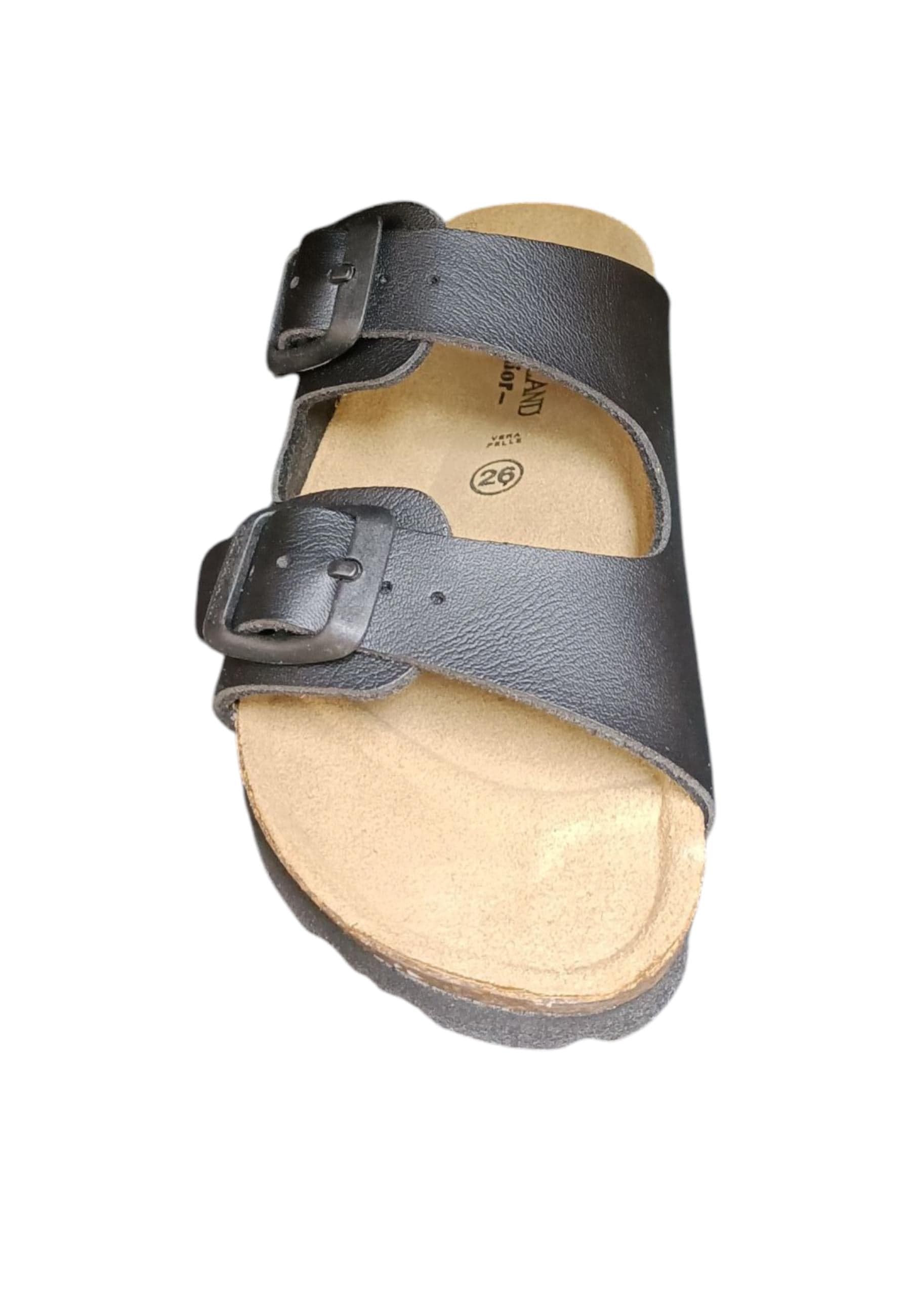 Scarpe ciabatta Bambini e ragazzi Grunland Junior 3090  NERO fibia in Ballerine Scarpetteria Gica - Trani, commercioVirtuoso.it