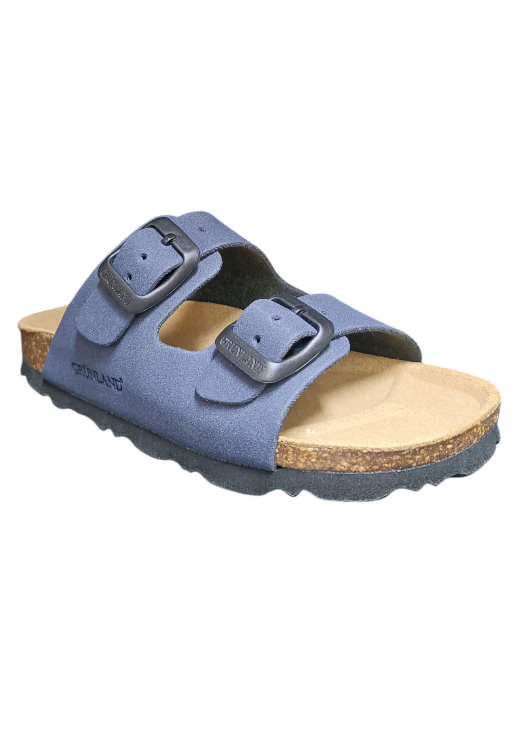 Scarpe ciabatta Bambini e ragazzi Grunland Junior 0714  BLU fibia in Ballerine Scarpetteria Gica - Trani, commercioVirtuoso.it