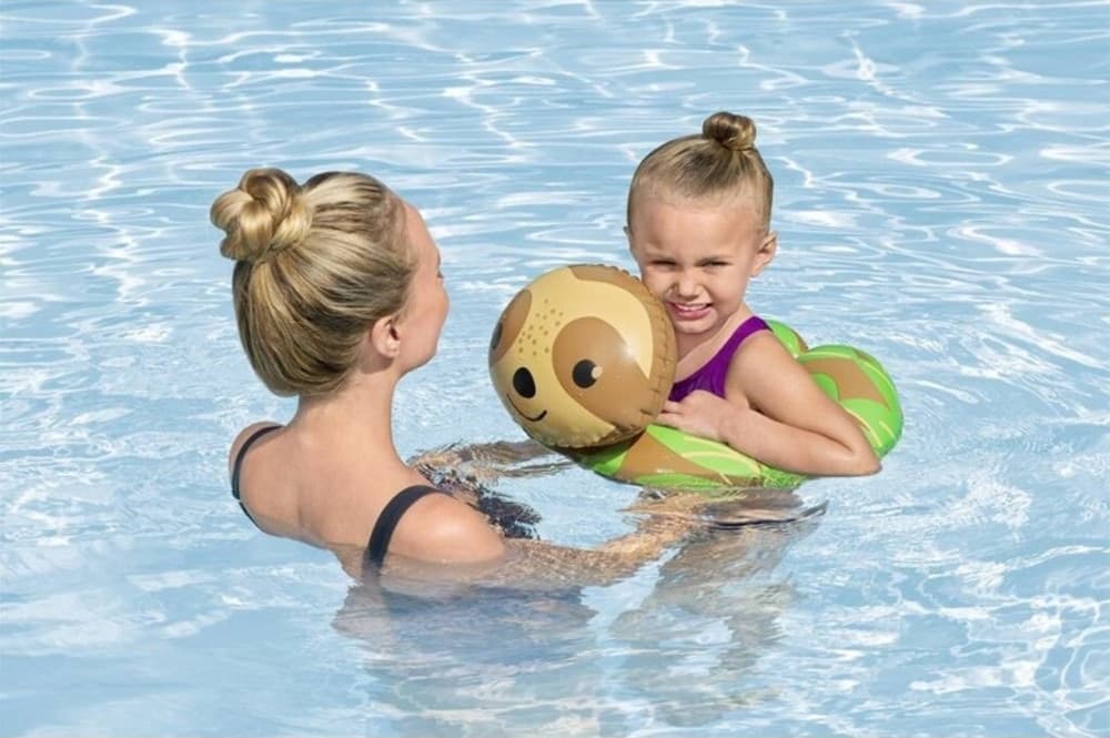 SALVAGENTE GALLEGGIANTE GONFIABILE CON TESTA ANIMALI BUFFI PER BAMBINI 3-6 ANNI 36405 - 11