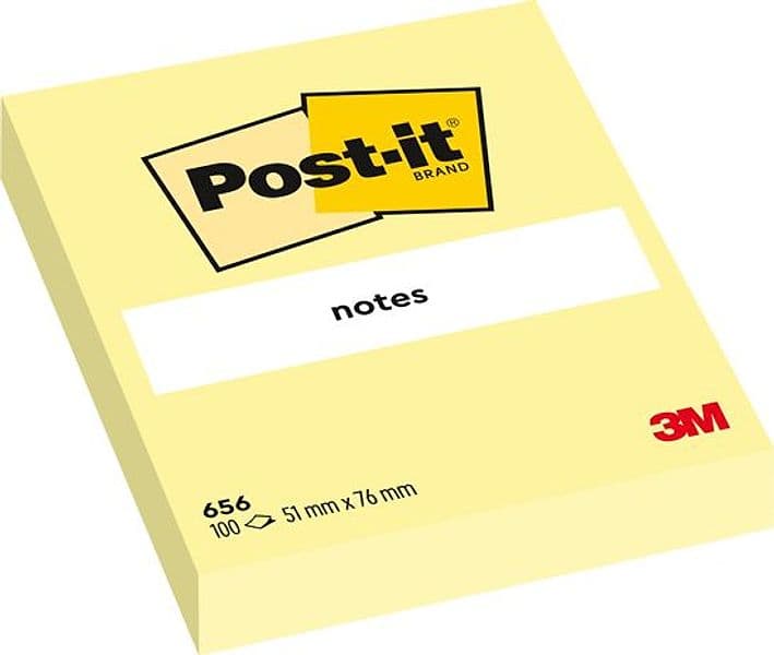 BLOCCO 100fg Post-itÂ® Giallo Canary 76x51mm 656 - 2