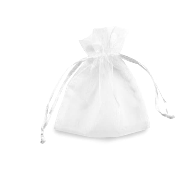20 Sacchetti organza Milly 12,5x17cm bianco – PNP