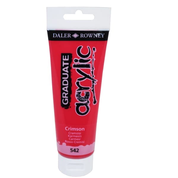 Colore acrilico fine Graduate tubo 120ml cremisi Daler Rowney - 2