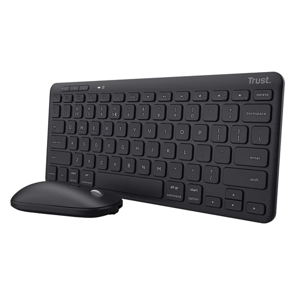 Tastiera e mouse wireless con ricevitore Lyra-Trust - 2
