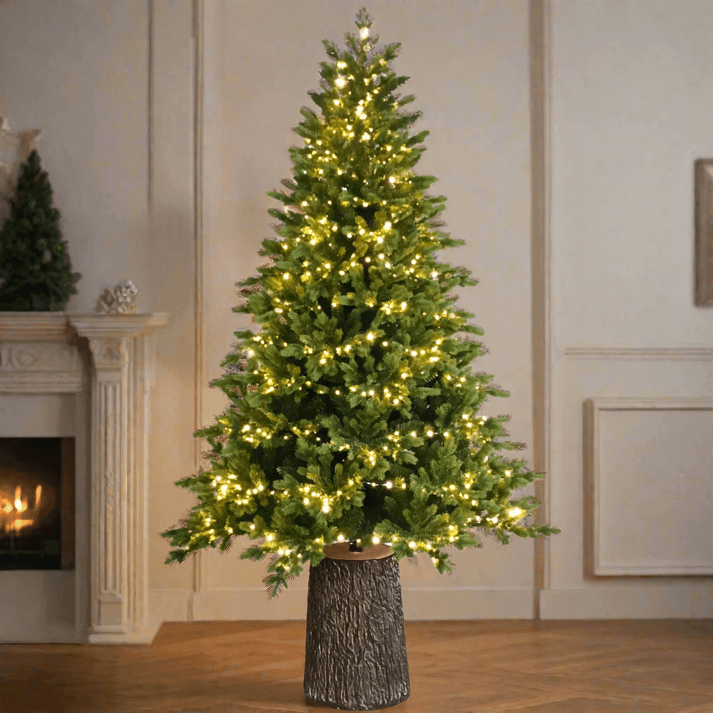 Albero di natale con Led e Tronco "Dolomiti" in PE Effetto Real Touch in Alberi di natale artificiali MagiediNatale.it - Altamura, commercioVirtuoso.it