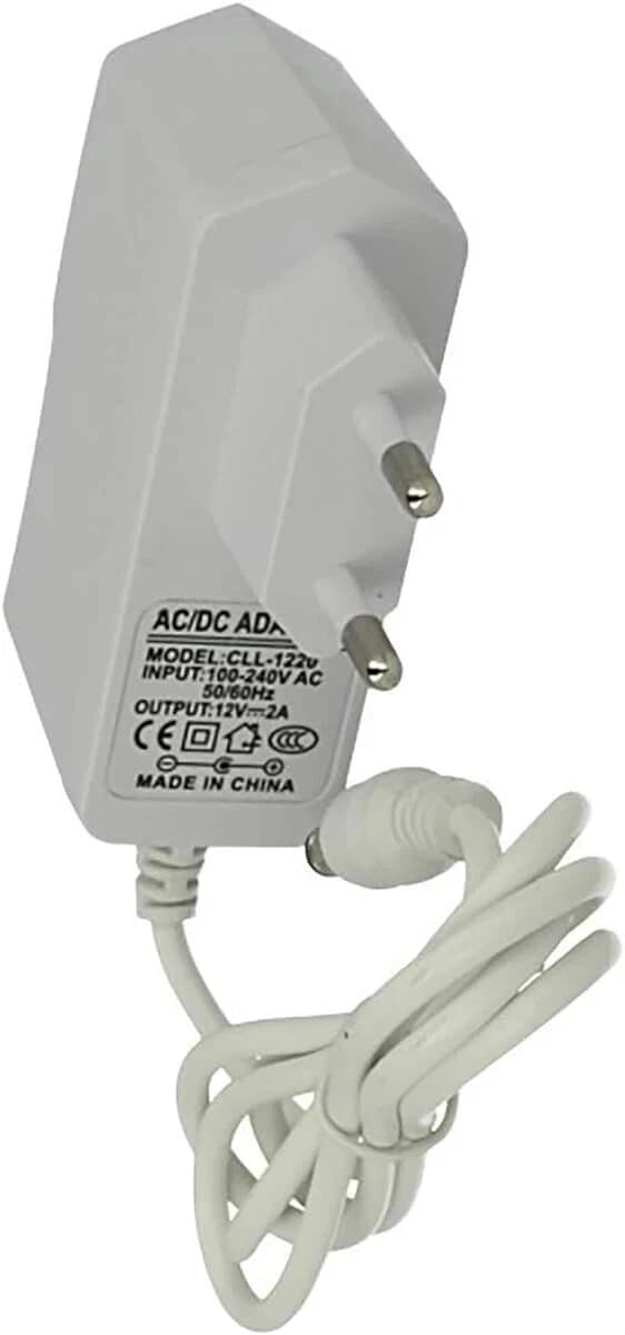Trasformatore Telecamere Alimentatore 12V 2A Bianco Bobine Led Stabilizzato 220V Sorveglianza Sicurezza Informatica - 4