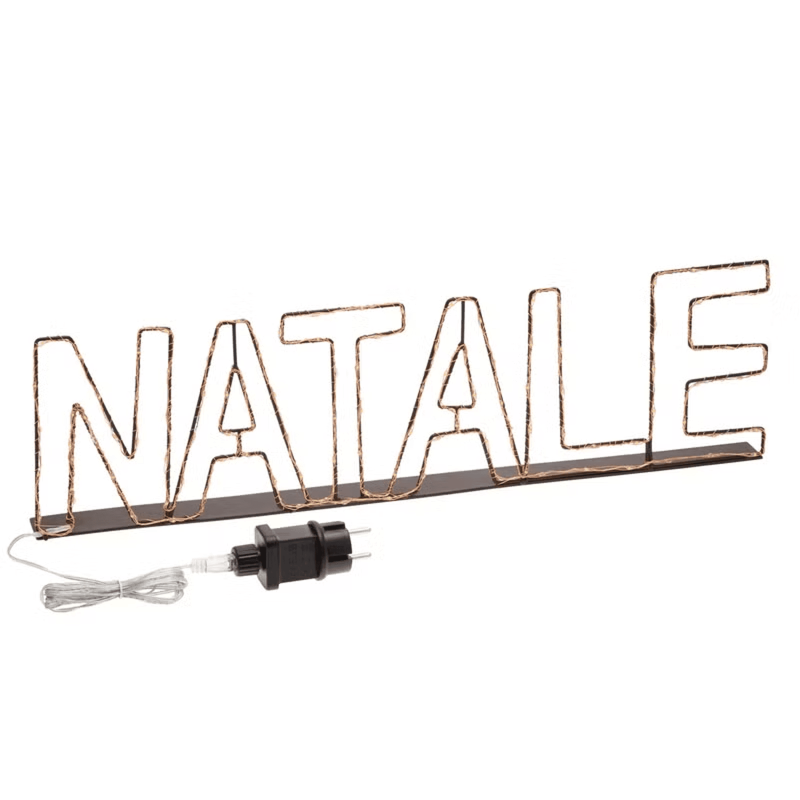 Scritta luminosa led olor rame, bianco caldo per decorazioni in Ghirlande e corone MagiediNatale.it - Altamura, commercioVirtuoso.it