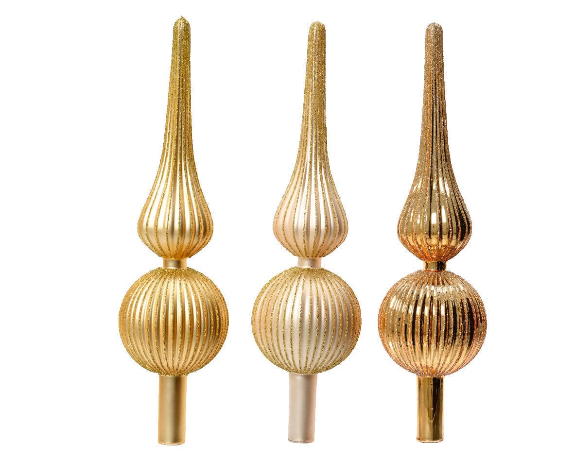 Puntale per albero di Natale con sfere in vetro perla decorazione e addobbo da 31 cm in Punte albero di Natale MagiediNatale.it - Altamura, commercioVirtuoso.it