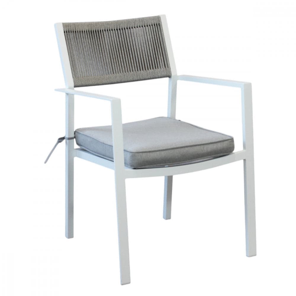 Sedia "Valencia" in alluminio con cuscini per giardino, bar e ristorante in Sedie per tavolo da giardino Decor Space - Altamura, commercioVirtuoso.it