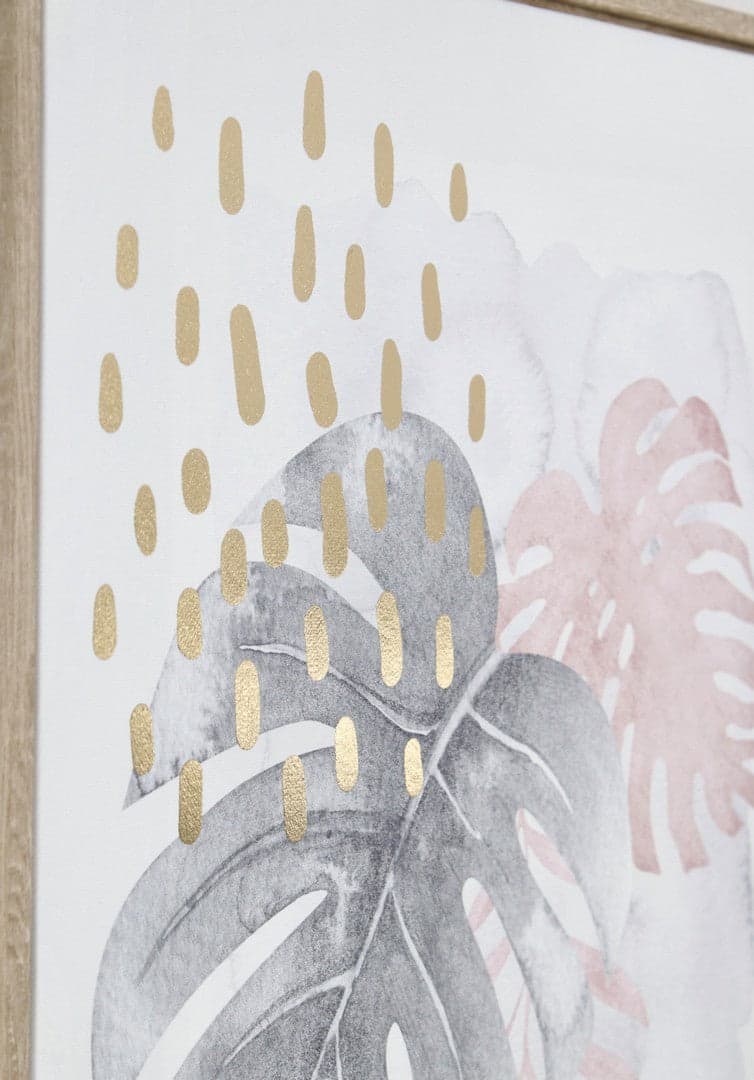 Stampa su tela foglie struttura in MDF per arredo casa in Poster e stampe Decor Space - Altamura, commercioVirtuoso.it
