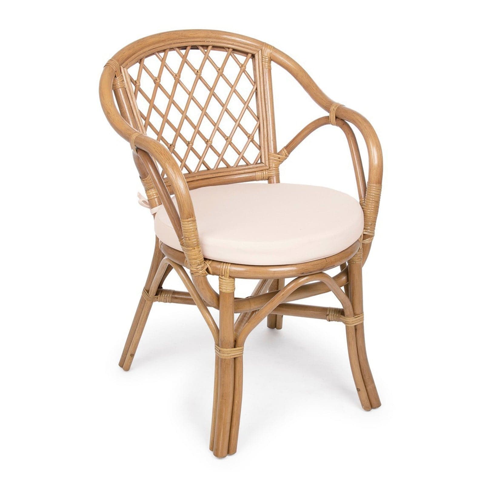 Poltrona "Athina" in rattan con cuscino sfoderabile per arredamento in Poltrone Decor Space - Altamura, commercioVirtuoso.it