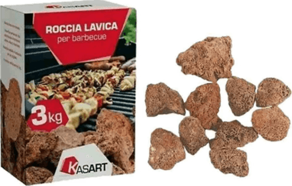 Roccia lavica per alimentazione barbecue a gas 3 Kg in Carbone Decor Space - Altamura, commercioVirtuoso.it
