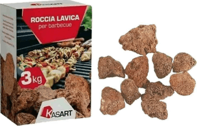 Roccia lavica per alimentazione barbecue a gas 3 Kg in Carbone Decor Space - Altamura, commercioVirtuoso.it